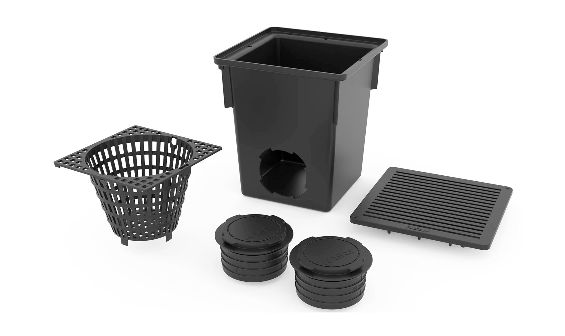 Groupe Richer | 10 in x 10 in FTR Black Catch Basin Kit